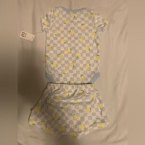 GAP Kids Pajama Set - Light Blue and Yellow Checkered